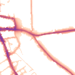 Daytime road noise heatmap for RG9 2LU