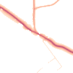 Daytime road noise heatmap for RG9 3BB