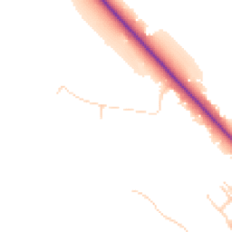 Daytime road noise heatmap for RG9 3BP