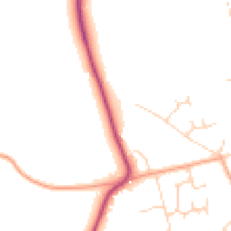 Daytime road noise heatmap for RG9 3BT