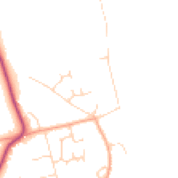 Daytime road noise heatmap for RG9 3BX
