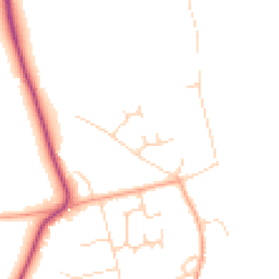 Daytime road noise heatmap for RG9 3BZ