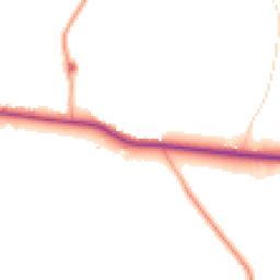 Daytime road noise heatmap for RG9 3EE