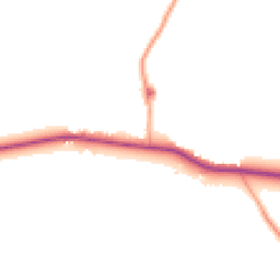 Daytime road noise heatmap for RG9 3EN