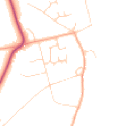 Daytime road noise heatmap for RG9 3JQ