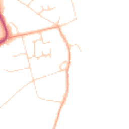 Daytime road noise heatmap for RG9 3LJ