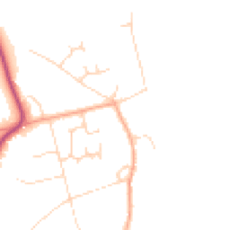 Daytime road noise heatmap for RG9 3LN