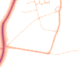 Daytime road noise heatmap for RG9 3LU