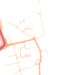 Daytime road noise heatmap for RG9 3NY