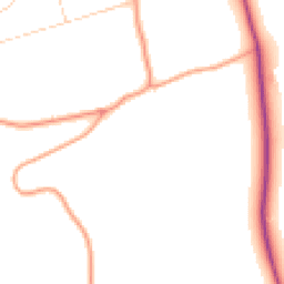 Daytime road noise heatmap for RG9 4AU