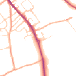 Daytime road noise heatmap for RG9 4BB