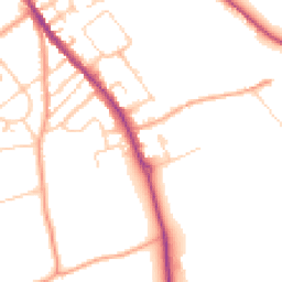 Daytime road noise heatmap for RG9 4HE