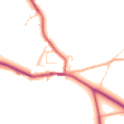 Daytime road noise heatmap for RG9 5AA
