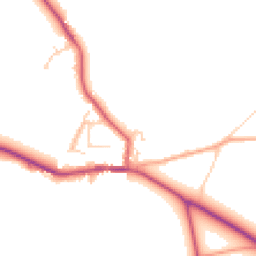 Daytime road noise heatmap for RG9 5AE