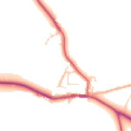 Daytime road noise heatmap for RG9 5AF