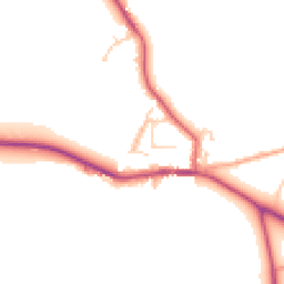 Daytime road noise heatmap for RG9 5AN