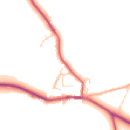 Daytime road noise heatmap for RG9 5AP