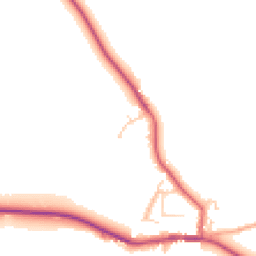 Daytime road noise heatmap for RG9 5AS