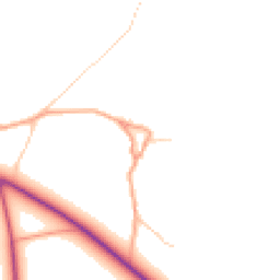 Daytime road noise heatmap for RG9 5BJ