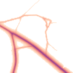 Daytime road noise heatmap for RG9 5BL