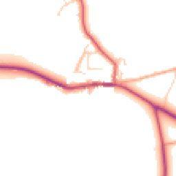 Daytime road noise heatmap for RG9 5DA