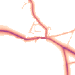 Daytime road noise heatmap for RG9 5DD