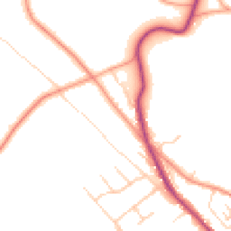 Daytime road noise heatmap for RG9 5EJ