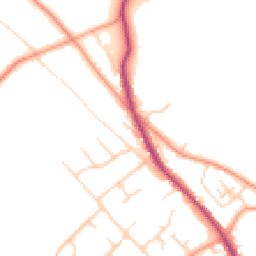 Daytime road noise heatmap for RG9 5HE