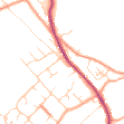 Daytime road noise heatmap for RG9 5HG
