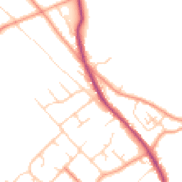 Daytime road noise heatmap for RG9 5HL