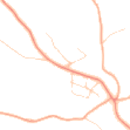 Daytime road noise heatmap for RG9 5NE