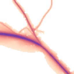 Daytime road noise heatmap for RG9 6AL