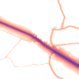 Daytime road noise heatmap for RG9 6DB