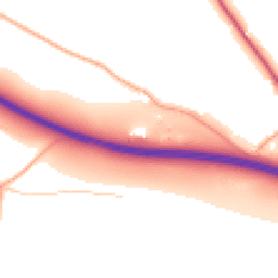 Daytime road noise heatmap for RG9 6DF