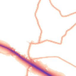 Daytime road noise heatmap for RG9 6DH