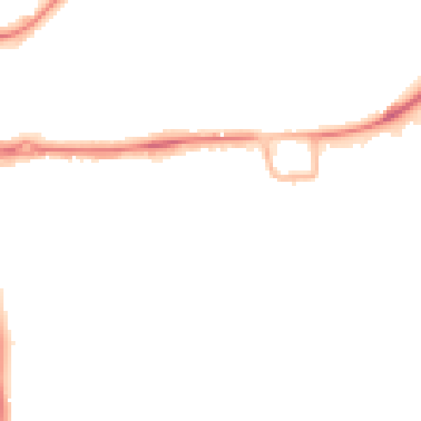Night-time road noise heatmap for RH10 1AL