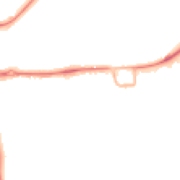 Night-time road noise heatmap for RH10 1AN