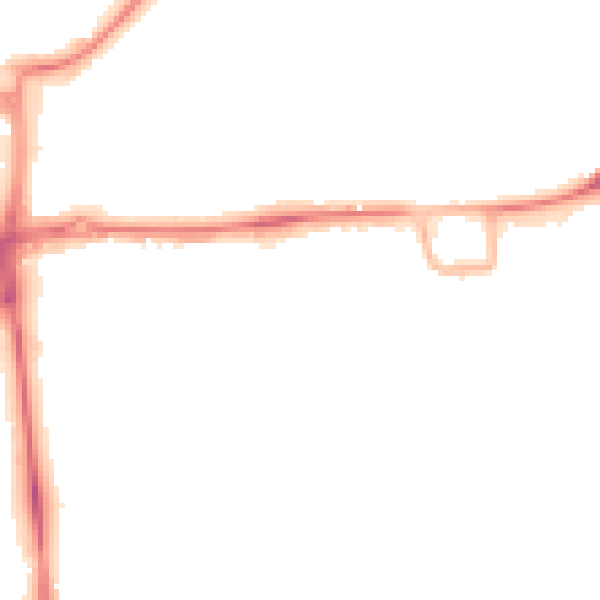 Night-time road noise heatmap for RH10 1AQ