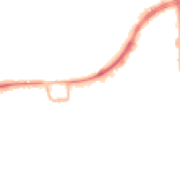 Night-time road noise heatmap for RH10 1ET