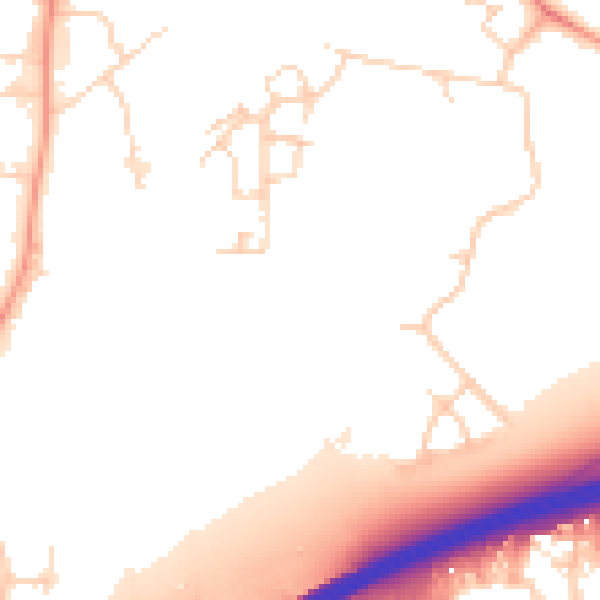 Daytime road noise heatmap for RH10 2AN