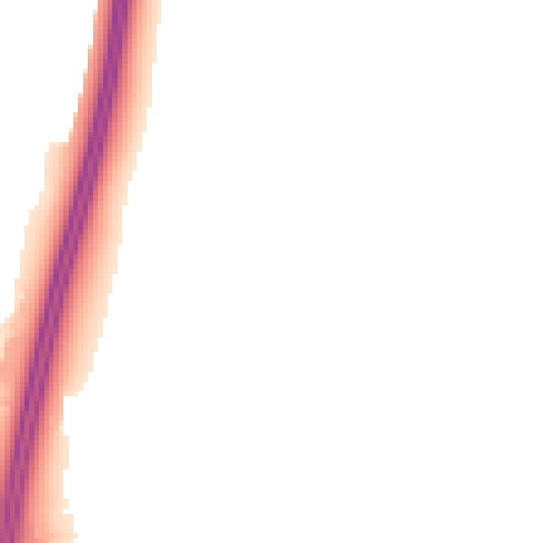 Night-time road noise heatmap for RH10 2AW