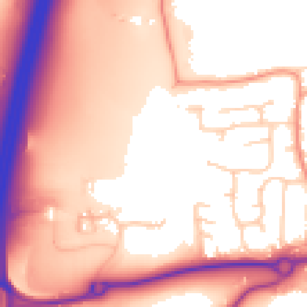 Daytime road noise heatmap for RH10 2BB