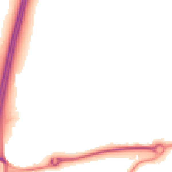 Night-time road noise heatmap for RH10 2BB