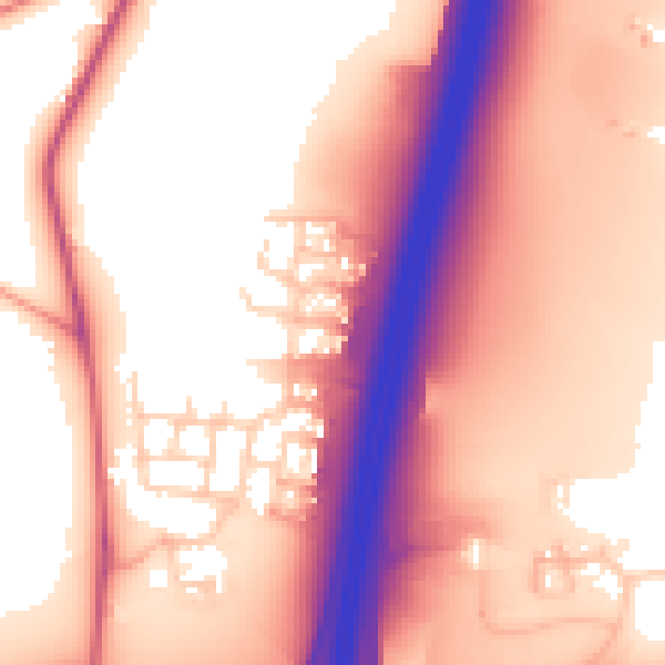 Daytime road noise heatmap for RH10 3GT