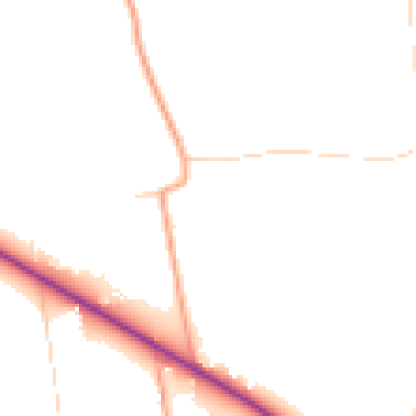 Daytime road noise heatmap for RH10 3HX