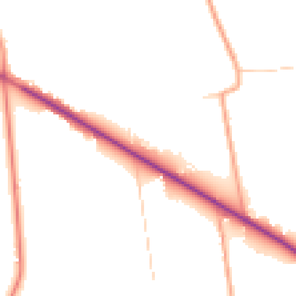 Daytime road noise heatmap for RH10 3HZ