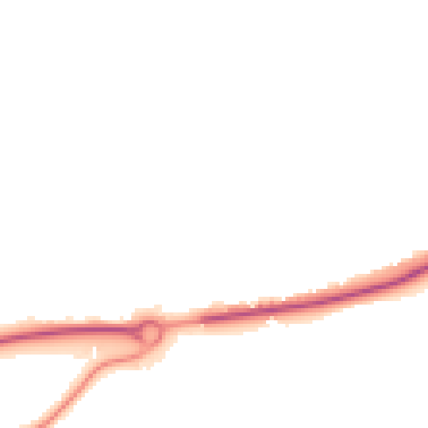 Night-time road noise heatmap for RH10 3PP
