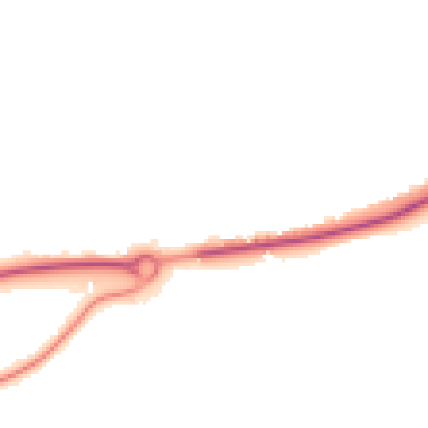 Night-time road noise heatmap for RH10 3PT