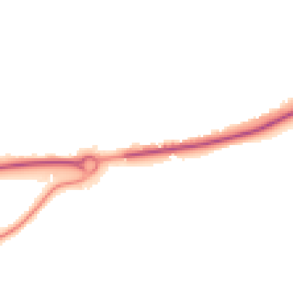 Night-time road noise heatmap for RH10 3PX