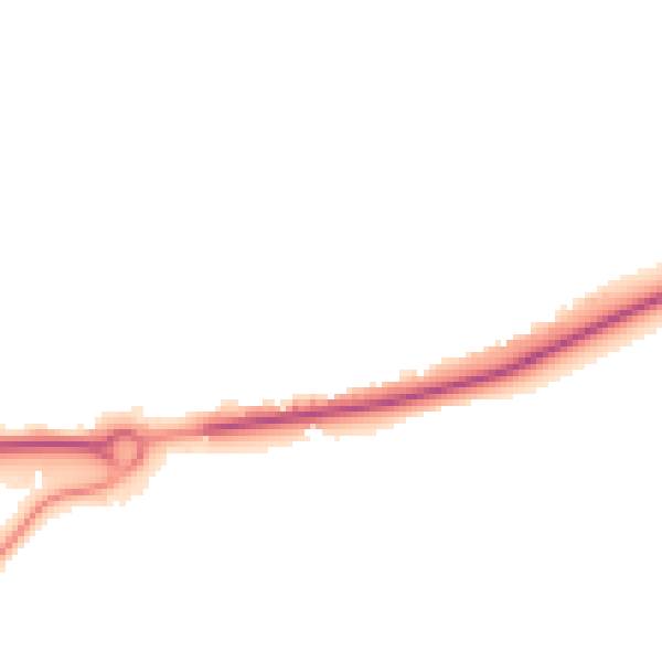 Night-time road noise heatmap for RH10 3QE